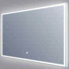 Luxe Rectangular LED Mirror with Demister Pad & On/Off Touch Sensor