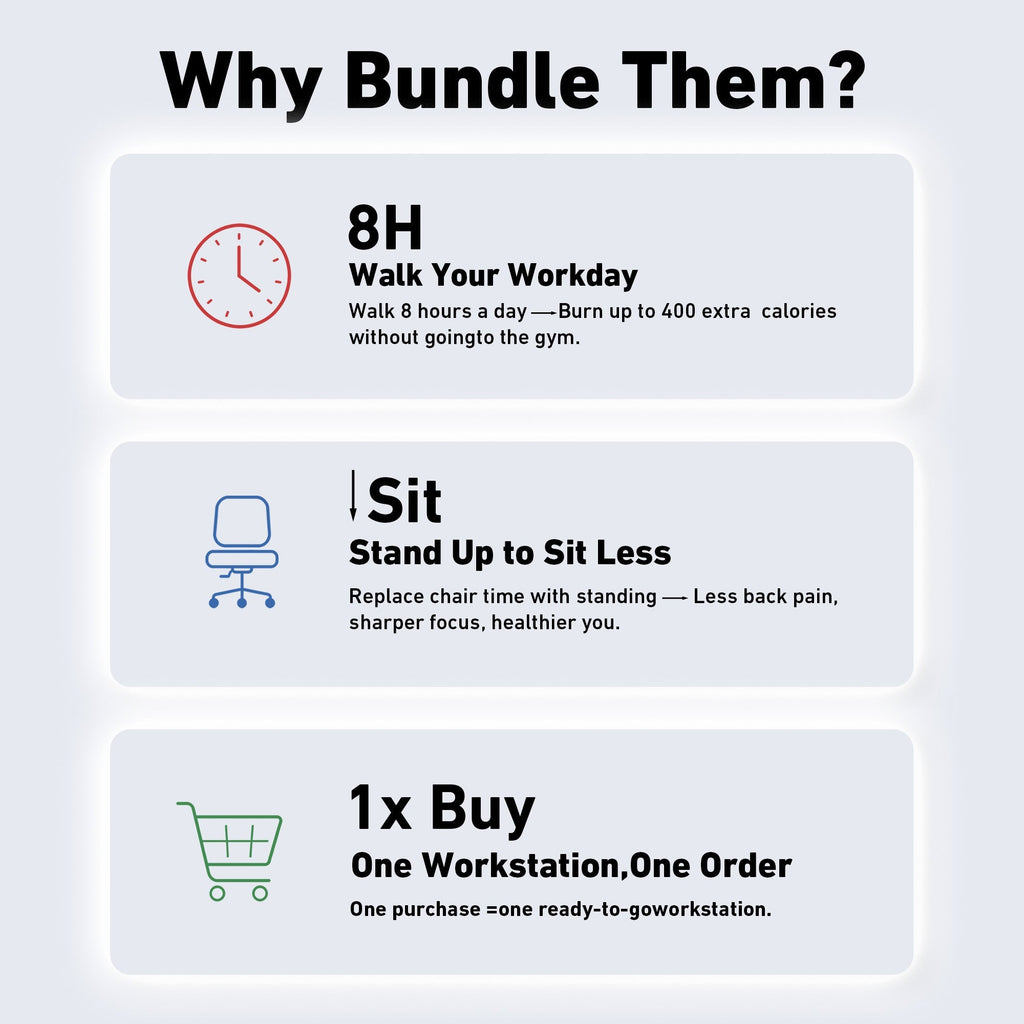 DeerRun Walking Workstation: Incline Walking Pad & Desk Bundle | Replace Your Chair