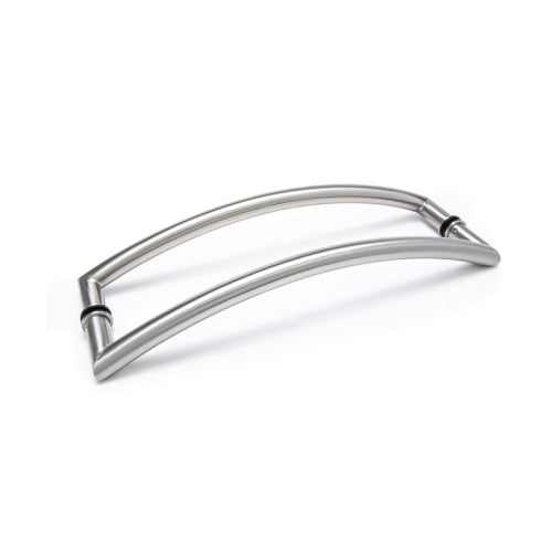 FHC Curved Ladder Pull [1" Diameter - 18" Back-To-Back] - Brushed Stainless - FHC18X18BS
