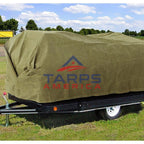GuardMax® FR Canvas Tarp — CPAI-84 Certified, Olive Drab, 13 Sizes
