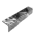 Chequer Plate/Tread Plate Wall Corner Protector - 75mm x 75mm x 2mm