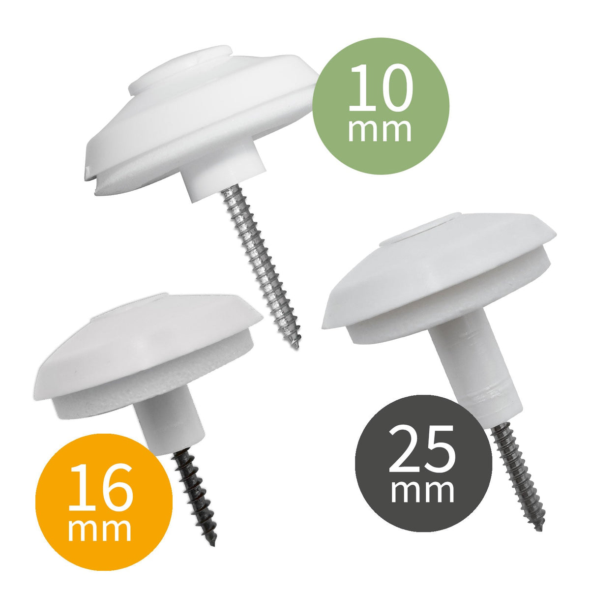 Polycarbonate Sheet Fixing Buttons (10 Pack)