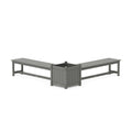 60" Vineyard L- Shaped Planter Bench Set- Large