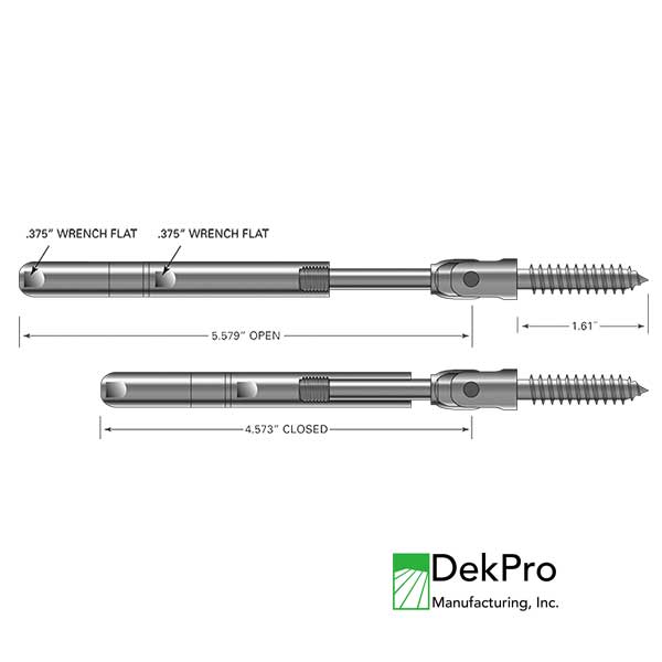 FlexFX Metal Post Sleeve Cable Fittings