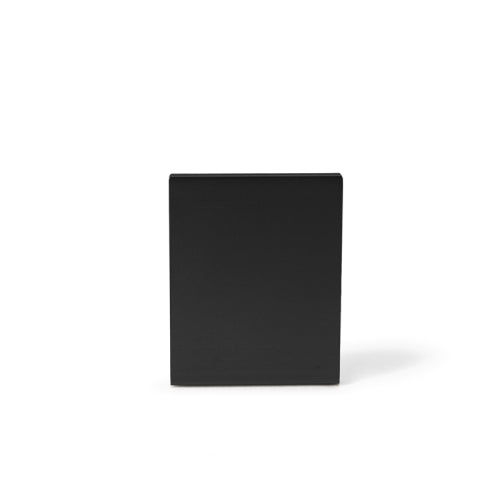 FHC End Cap For 1/2" Mechanical Glazing Channel - Matte Black Anodized