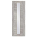 White Grey Forli Internal Laminate Clear Glass Door