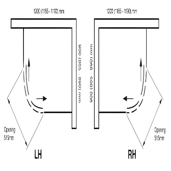 Identiti 2 Door Shower Quadrant