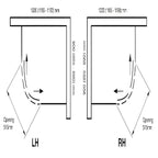 Identiti 2 Door Shower Quadrant