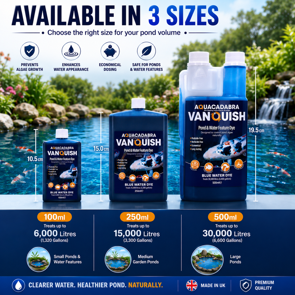 Aquacadabra Vanquish Pond Water Feature Dye Blue