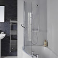 Compact P Bath Screen - 1500 x 800mm