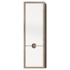 Kompass Tall Unit Oak/White - 300 x 250 x 960mm