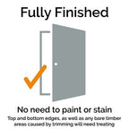 Rustic Oak Shaker 4 Panel Pre Finished Internal Door - All Sizes