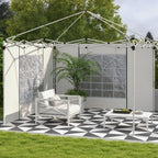 Gazebo Side Panels for 3x3(m) or 3x6(m)Pop Up Gazebo, 2 Pack Sides Replacement, White