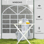 Gazebo Side Panels for 3x3(m) or 3x6(m)Pop Up Gazebo, 2 Pack Sides Replacement, White