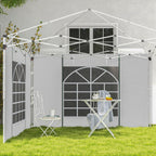 Gazebo Side Panels for 3x3(m) or 3x6(m)Pop Up Gazebo, 2 Pack Sides Replacement, White