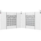 Gazebo Side Panels for 3x3(m) or 3x6(m)Pop Up Gazebo, 2 Pack Sides Replacement, White