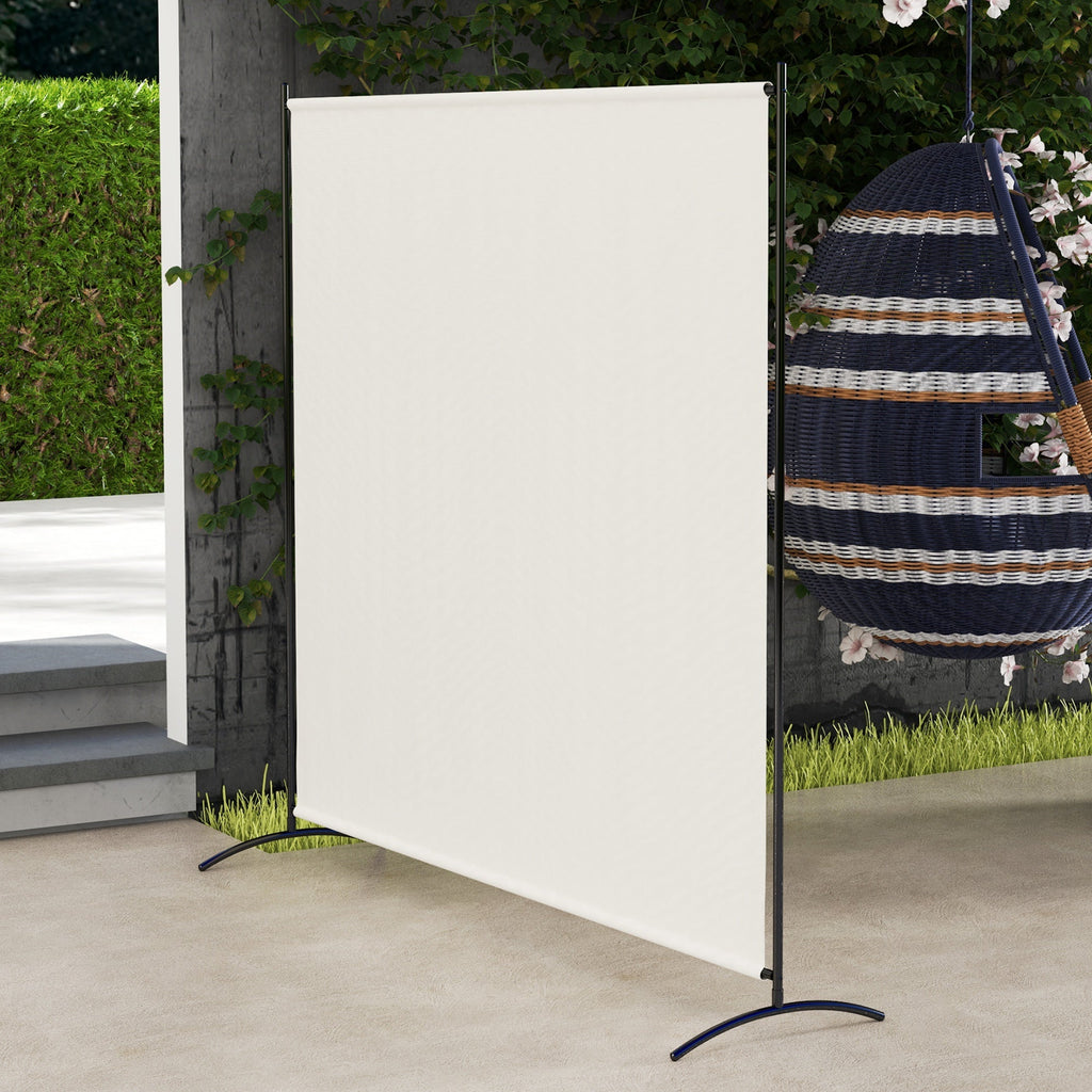 5.9FT Tall Single-Panel Outdoor Privacy Screen with UPF30+ Protection, Beige
