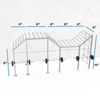 24' Galvanized Wall-Mount Builder® Rig: Expert 1