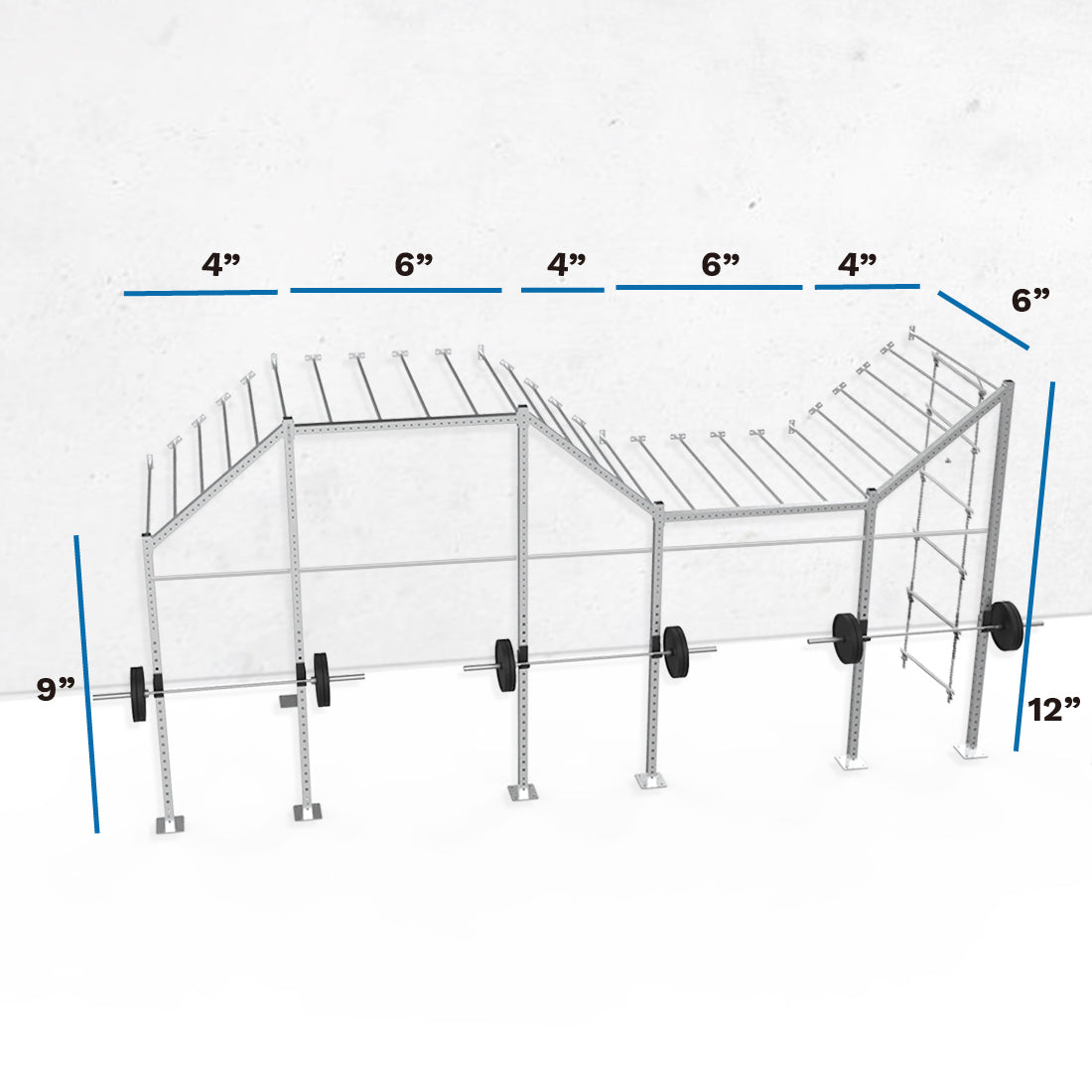 24' Galvanized Wall-Mount Builder® Rig: Expert 1