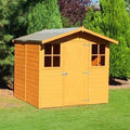 Shiplap 7ft x 7ft Single Door Apex Casita Shed w/ Windows