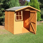 Shiplap 7ft x 7ft Single Door Apex Casita Shed w/ Windows