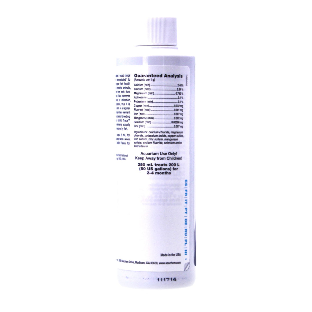 Seachem Cichlid Trace 250ml Essential Mineral Supplement