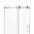 ECLIPSE 60" Stainless Steel Round Sliding Shower Door System