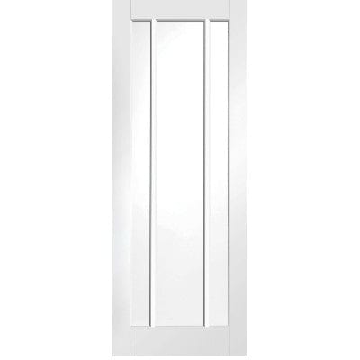 Worcester Internal White Primed Door with Clear Glass