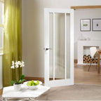 Worcester Internal White Primed Fire Door with Clear Glass - 1981 x 838 x 44mm