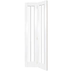 Worcester Internal White Primed Bi-Fold Door with Clear Glass - 1936 x 379.5 x 35mm