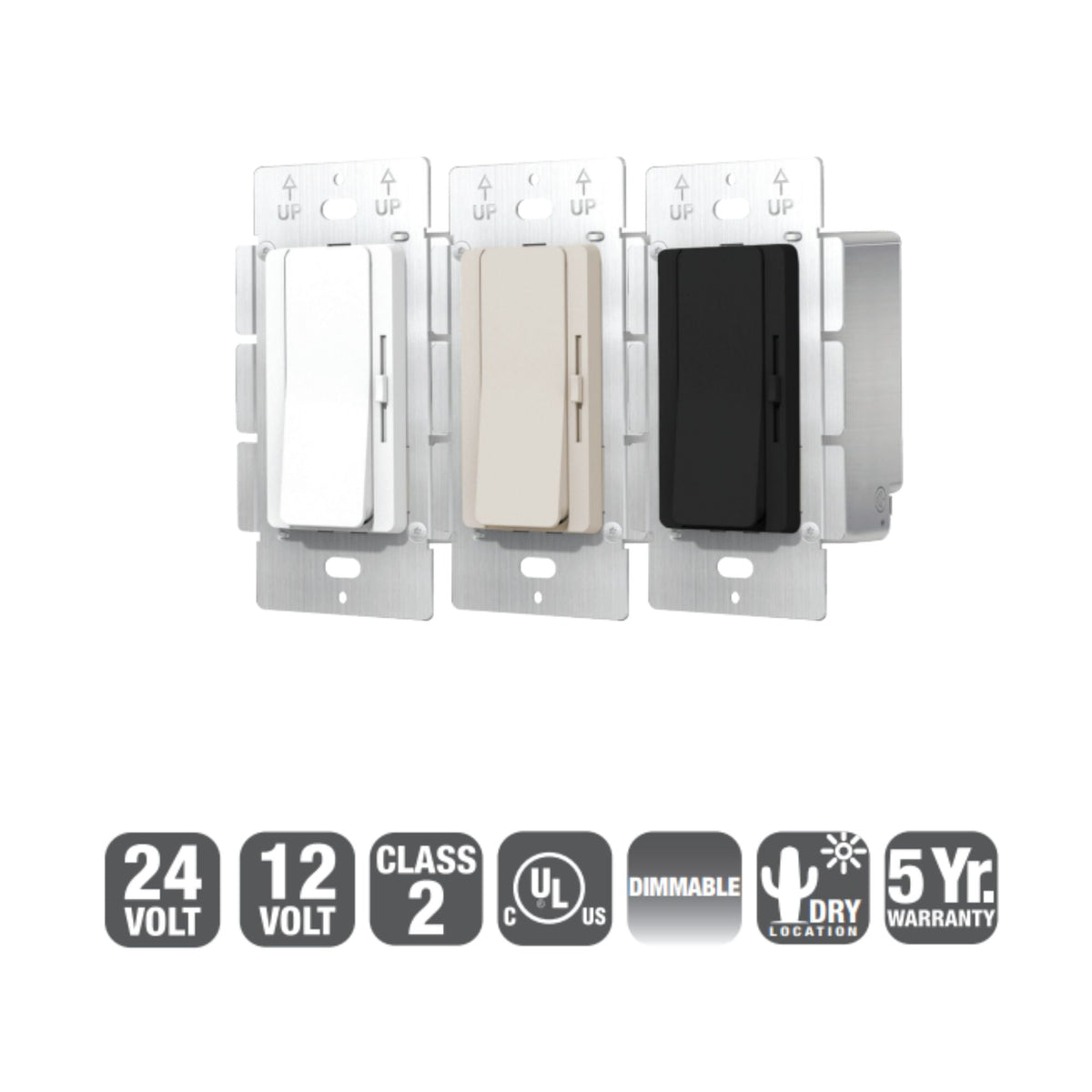 GM Lighting SWITCHLD GEN2 96W 24VDC LED Driver PWM Dimming Black