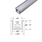 6ft Extra Deep Flange Aluminum Mounting Channel