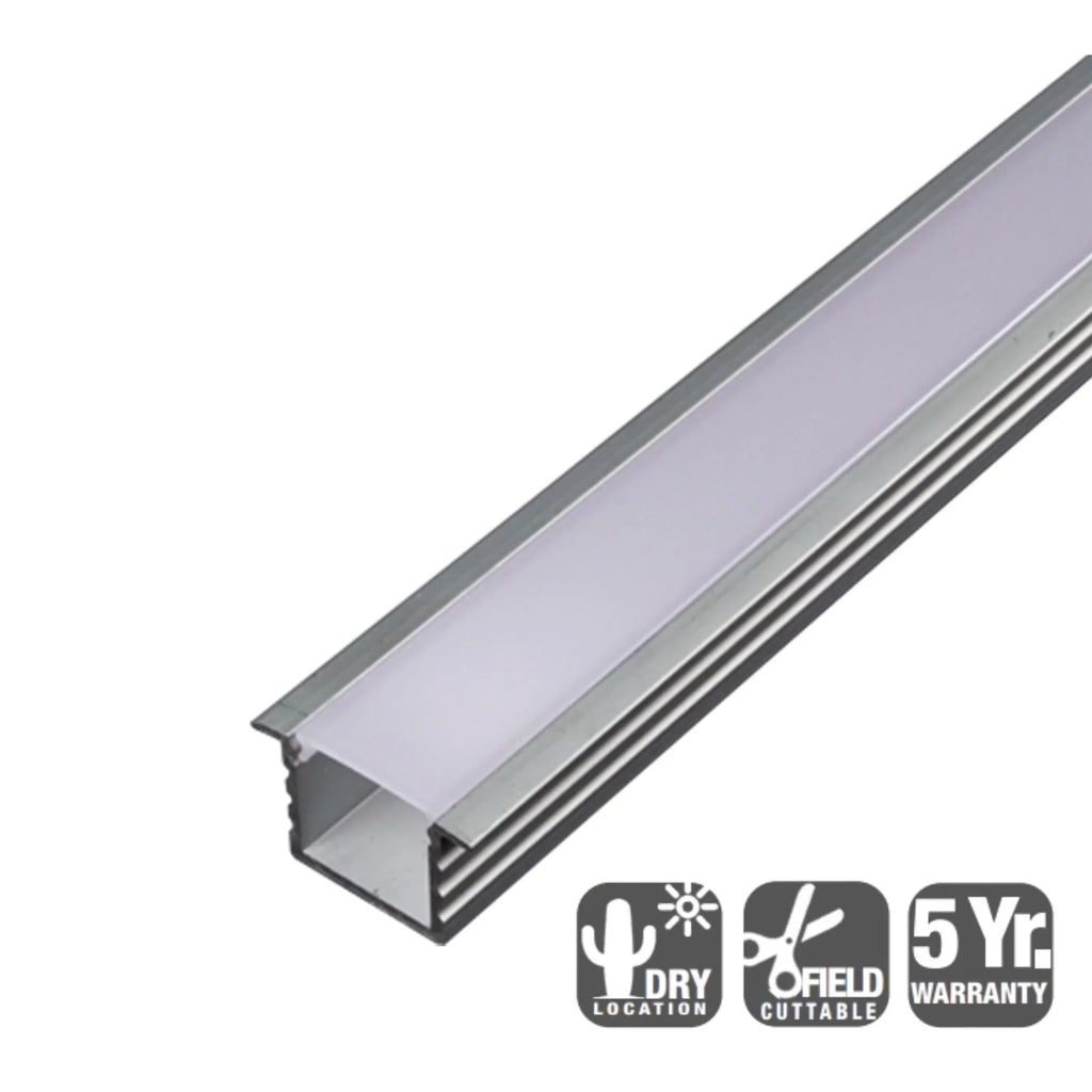 6ft Extra Deep Flange Aluminum Mounting Channel