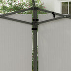 Gazebo Sidewalls with Window for 3x3(m) or 3x6m Gazebo Canopy, 2 Pack Sides Replacement, White