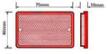 Red Oblong Reflector