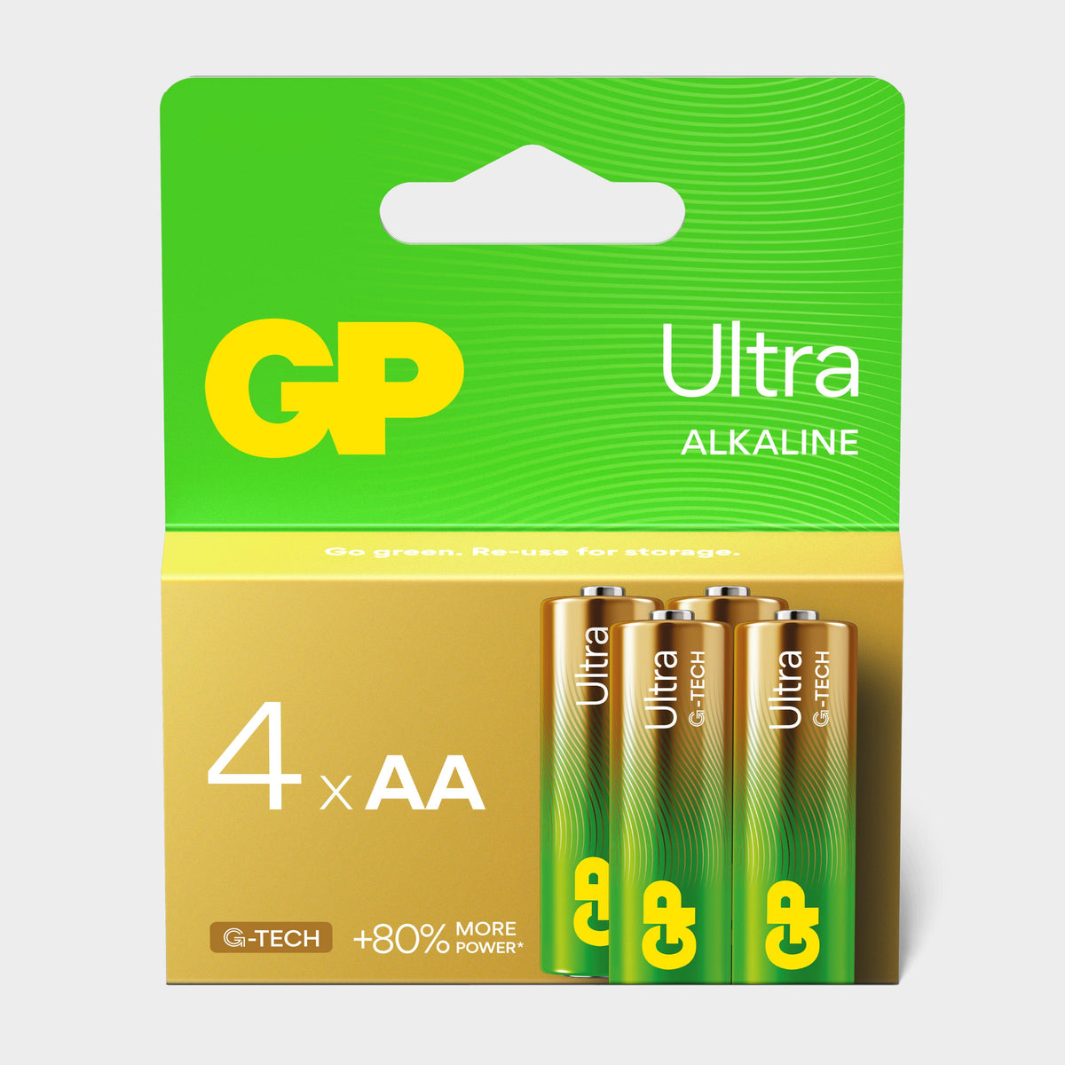 Ultra Alkaline Batteries (4 x AA)