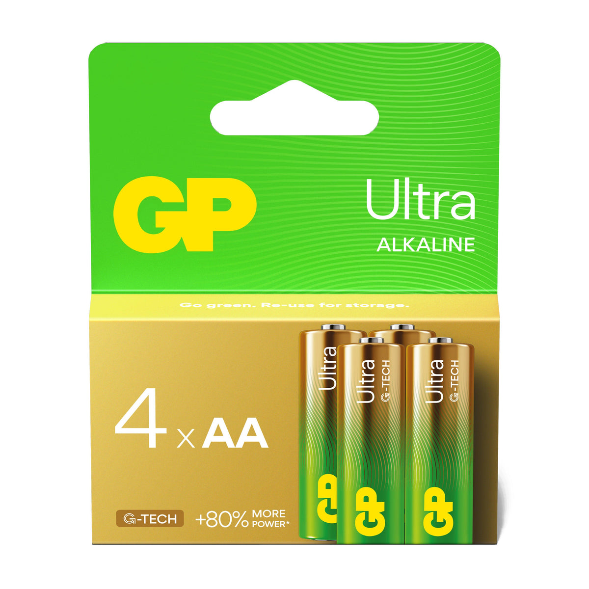 Ultra Alkaline Batteries (4 x AA)
