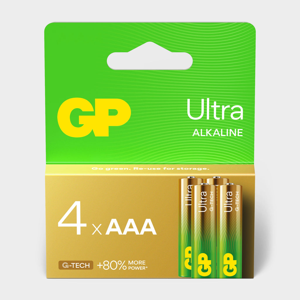 Ultra Alkaline AAA Batteries (4 Pack)