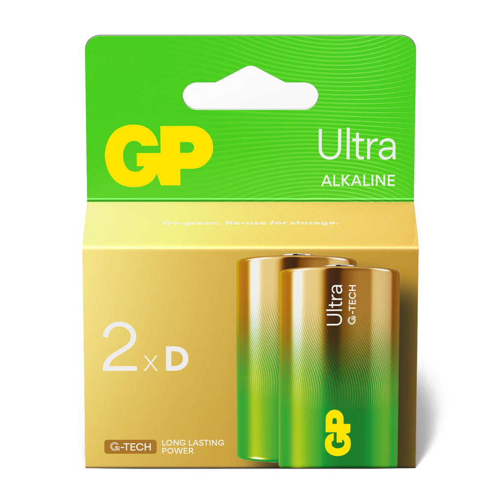 Ultra Alkaline Batteries (2 x D)