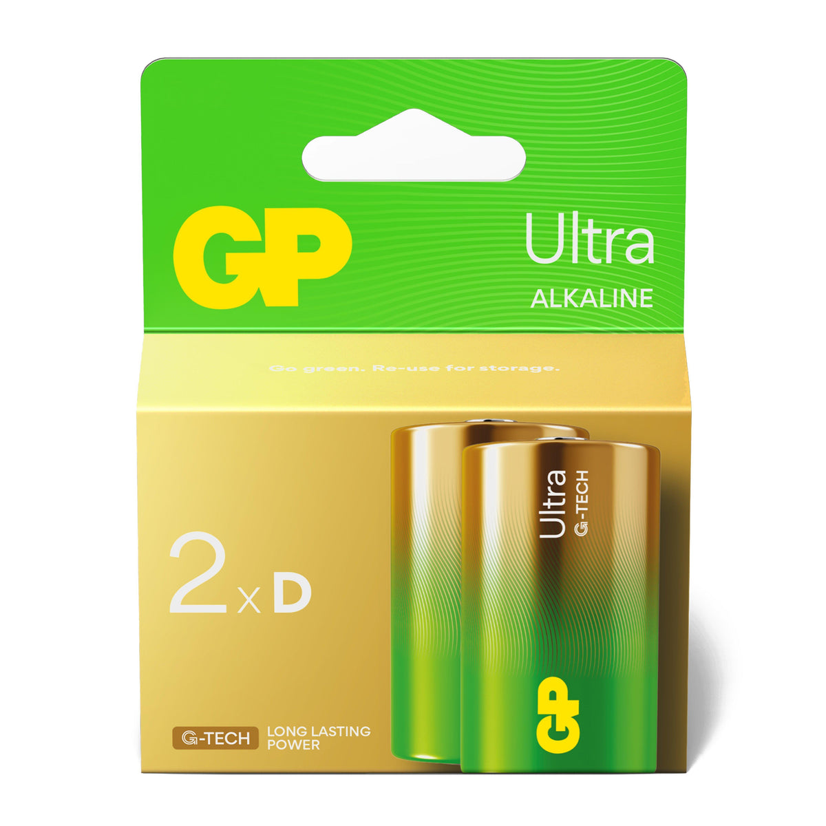 Ultra Alkaline Batteries (2 x D)