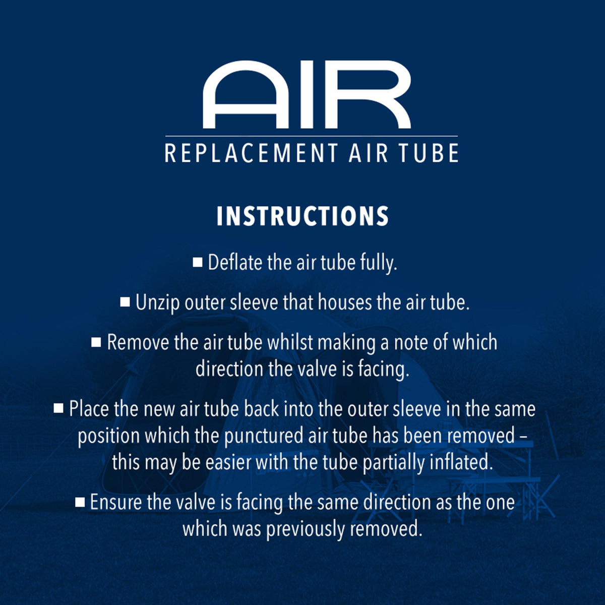Air 8 Replacement Air Tube (Front 534R)