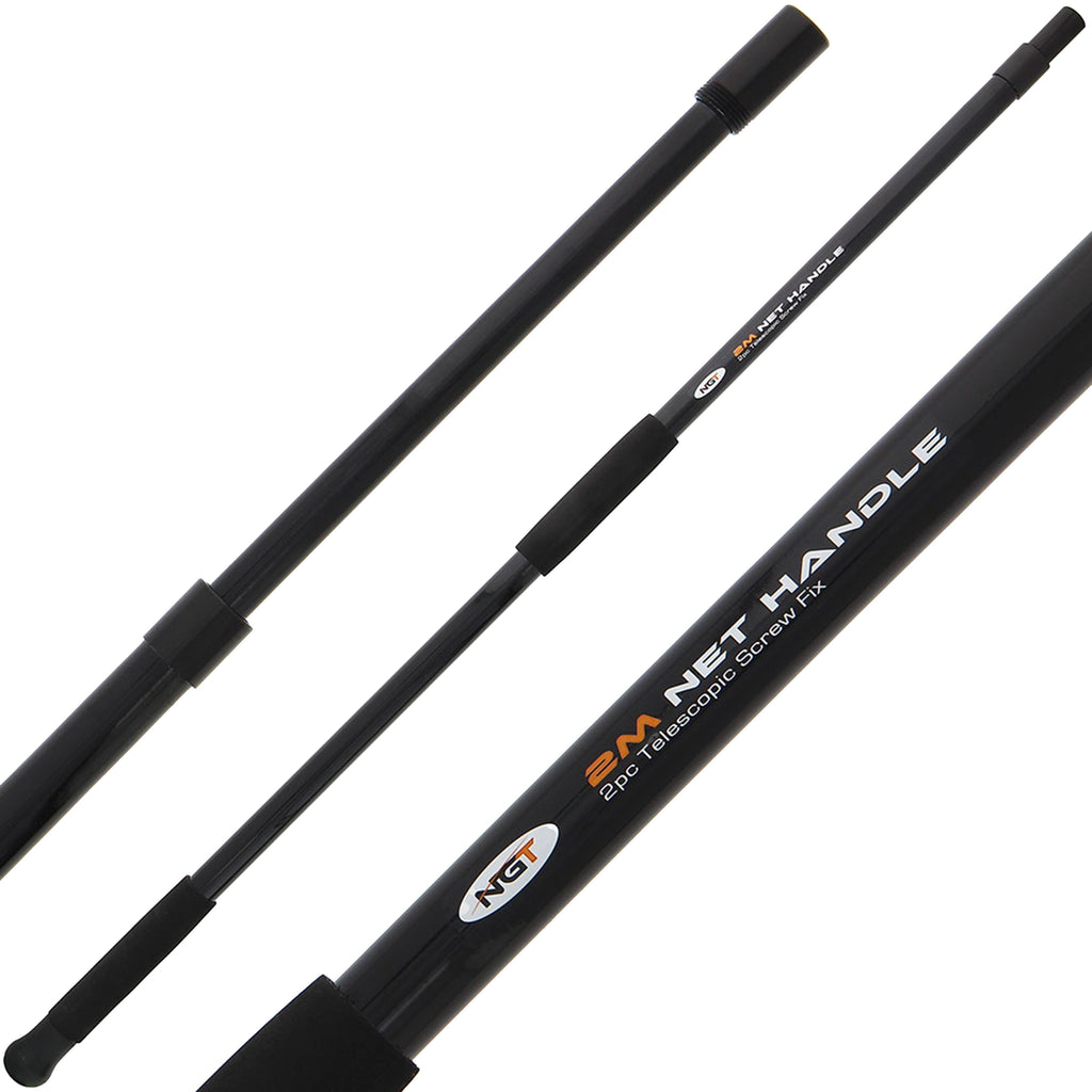 2m 2pc Fiberglass Screw Net Handle