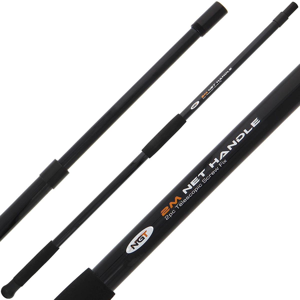 2m 2pc Fiberglass Screw Net Handle