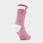 Ladies Cream Block Twist Socks
