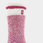 Ladies Cream Block Twist Socks