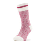 Ladies Cream Block Twist Socks