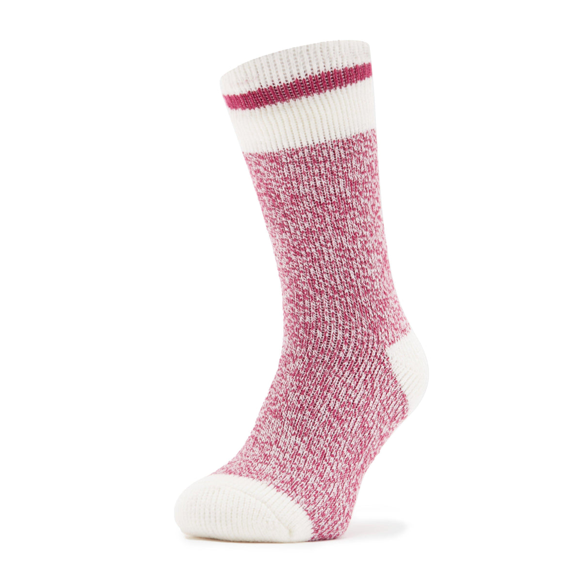 Ladies Cream Block Twist Socks