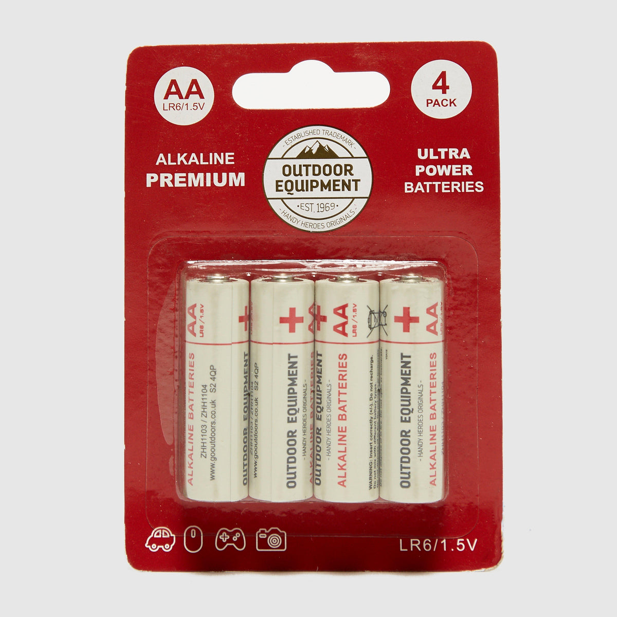 AA 4 PK  Alkaline Batteries
