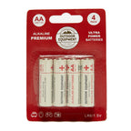 AA 4 PK  Alkaline Batteries