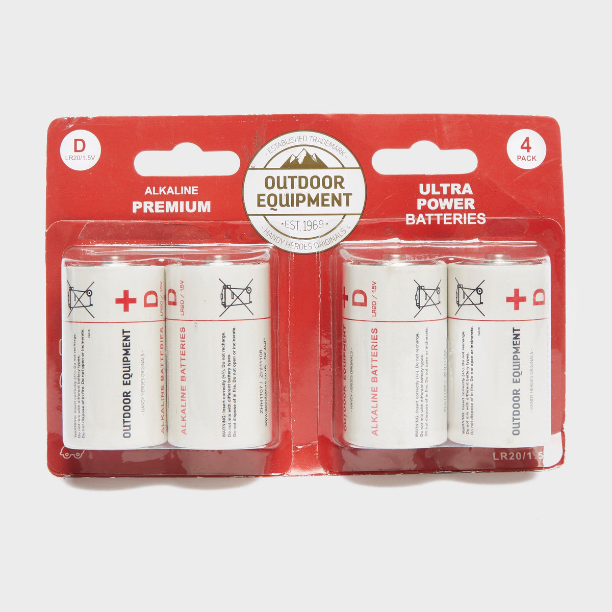 D Cell Battery – Pack of 4